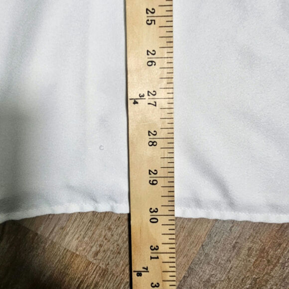 Catherines White Eyelet Embroidered Sleeve Blouse 2x - Picture 6 of 10